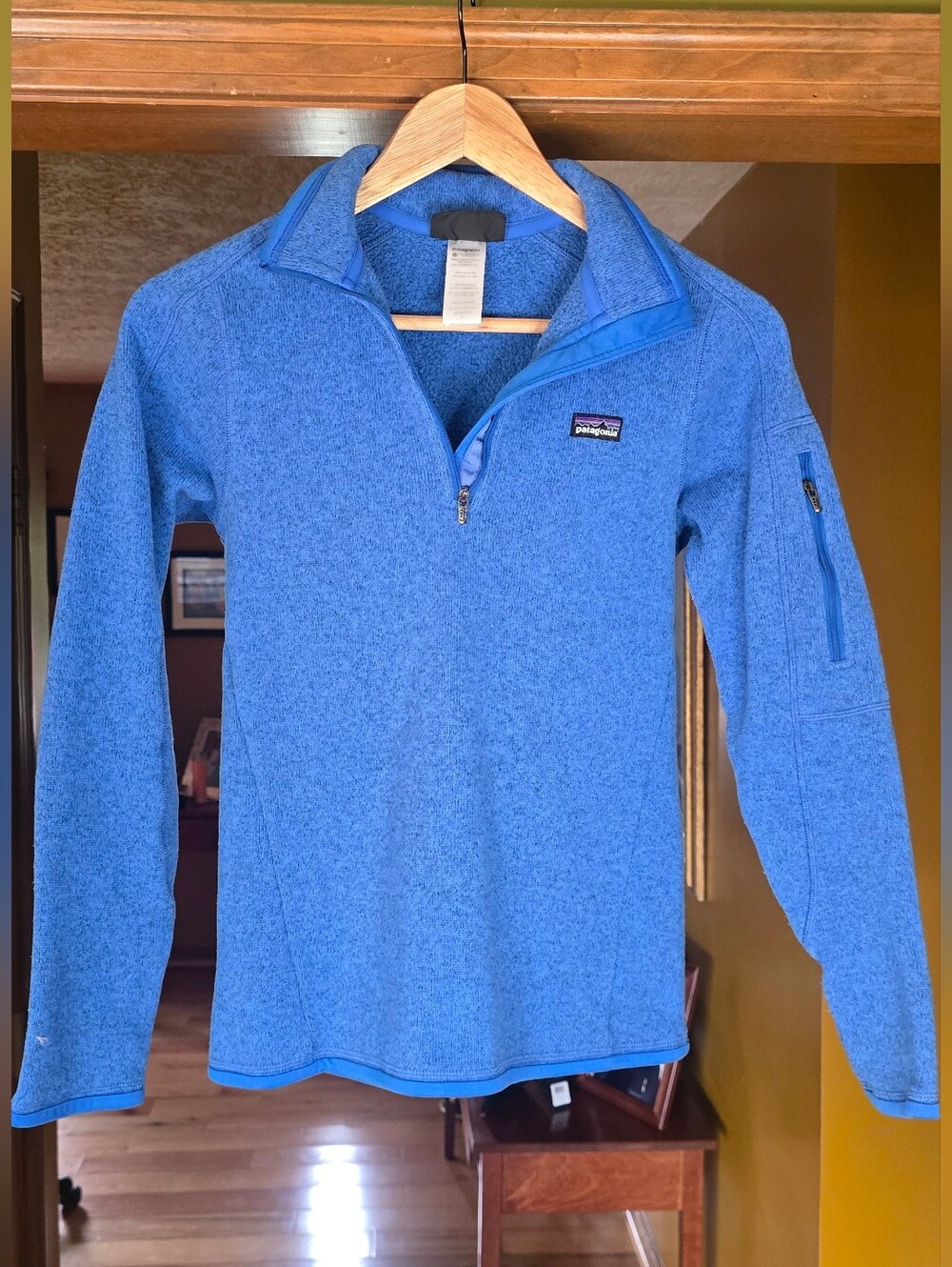 Patagonia Better Sweater Quarter Zip Blue Women’s Size Extra Small XS